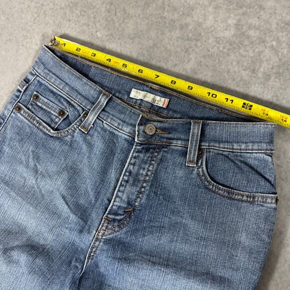 Levis 512 Perfectly Slimming Bootcut Denim Medium Wash Jeans - Size: 10P - Picture 5 of 12